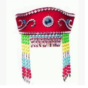 The new Miao and Yi Zhuang head jewelry girl minority dance hats children perform headdress adult men