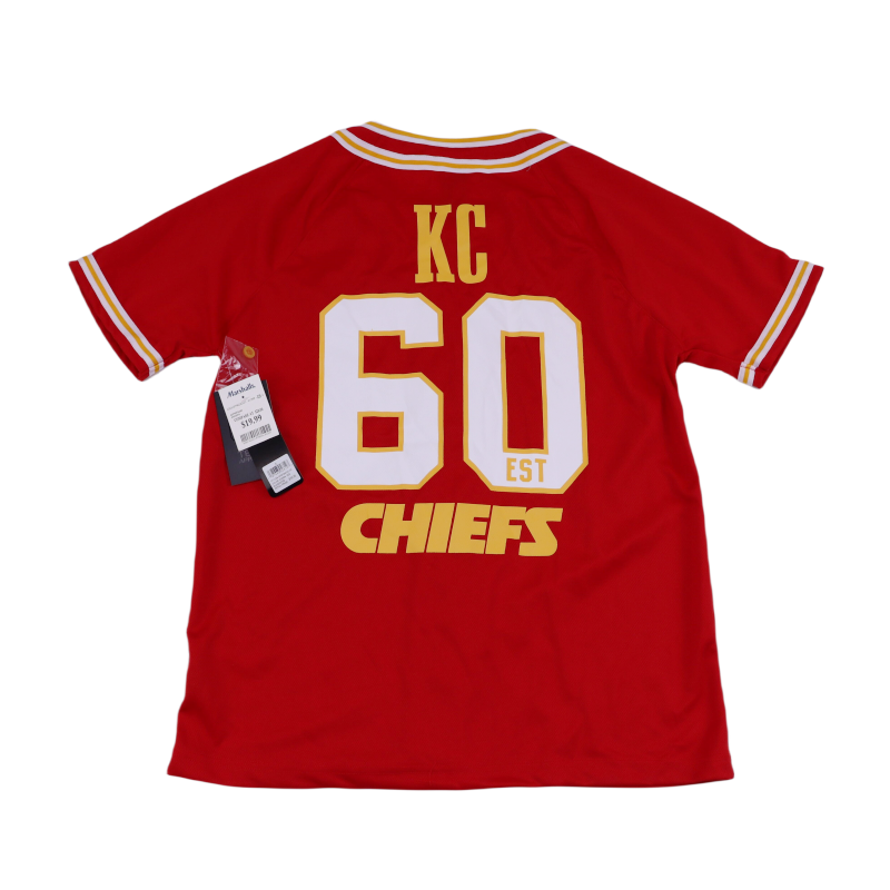 Sales processing rugby embroidery hip -hop American cardigan jersey West Coastal Street Dance T -shirt BF Half -Half -Half Belold Shirt