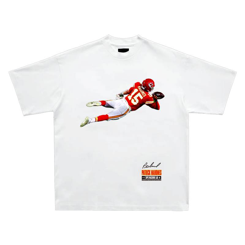 "Patrick Mahomes" Malhoms DPS American Rugby Short Sleeve NFL Circle Circle Emperor T -shirt