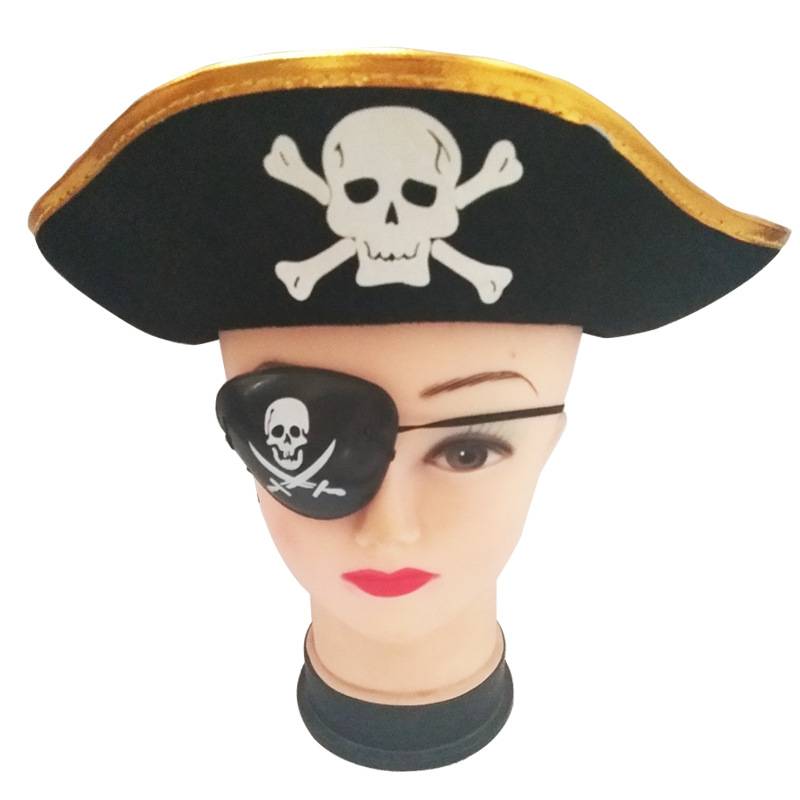Pirates of the Caribbean Halloween COS Adult Children, Pirates, Pirate Clothing, Toys Eye Holding Hook Hook Weapon