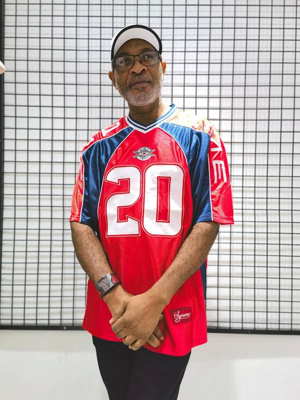 20FW Paneled Jersey Embroidery Rugby Net Short -sleeved T -shirt Digital BF Hip Hop style loose jersey