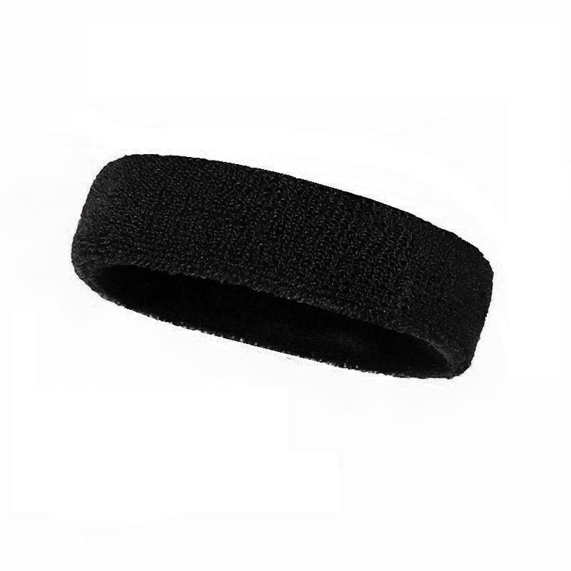 Black [One piece] sweat -absorbing hairband