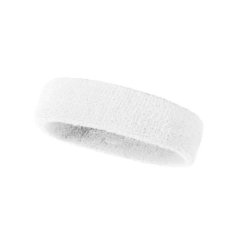 White [One piece] sweat -absorbing hairband