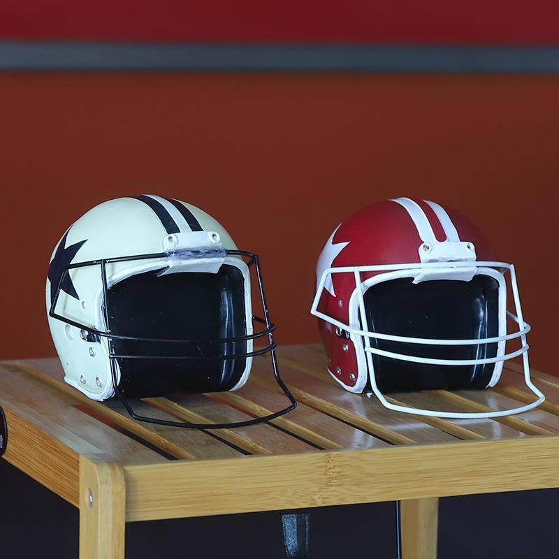 American retro motorcycle rugby caps, cap resin model shop cafe LOFT window ornaments
