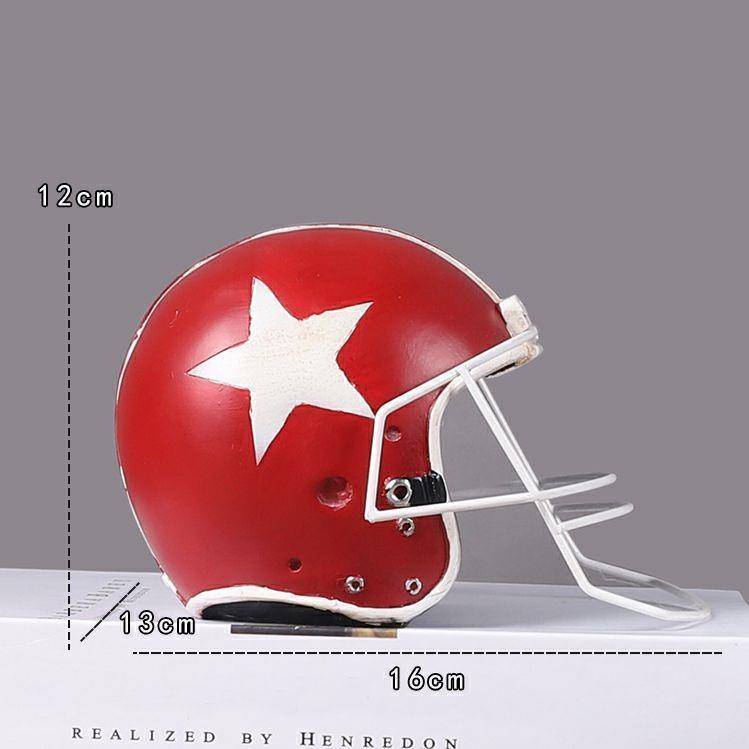 American retro motorcycle rugby caps, cap resin model shop cafe LOFT window ornaments