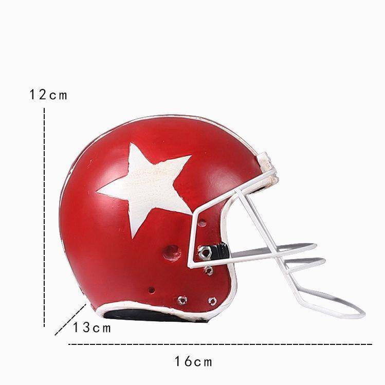 American retro motorcycle rugby caps, cap resin model shop cafe LOFT window ornaments