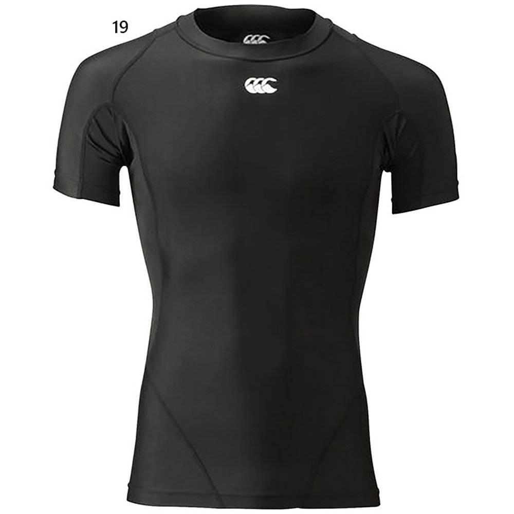 Japan Straight Mail Credan Men's Short -sleeved Underwear Sports Internal Rugby Uniform Top Short Sleeve Training Black
