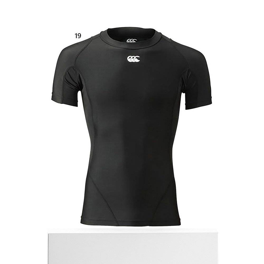 Japan Straight Mail Credan Men's Short -sleeved Underwear Sports Internal Rugby Uniform Top Short Sleeve Training Black