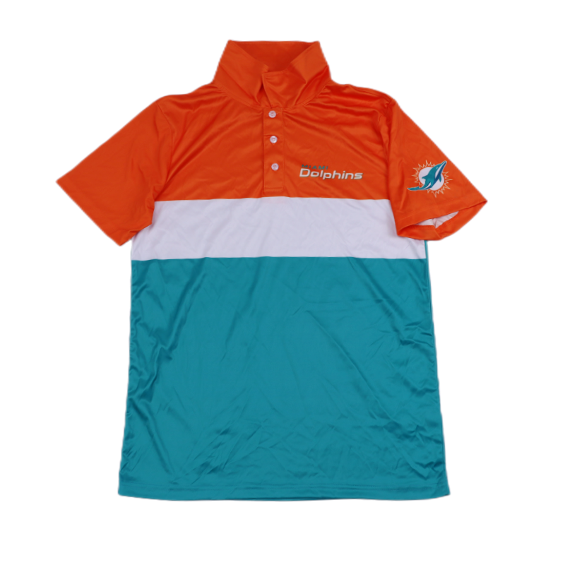 US -job rugby team fast dry cooling sensory striped short -sleeved T -shirt men's summer new sports high bombs comfortable Polo shirt