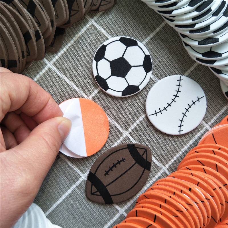 Big bag sports ball sponge sticker children's creative handmade adhesion material football basketball baseball football rugby