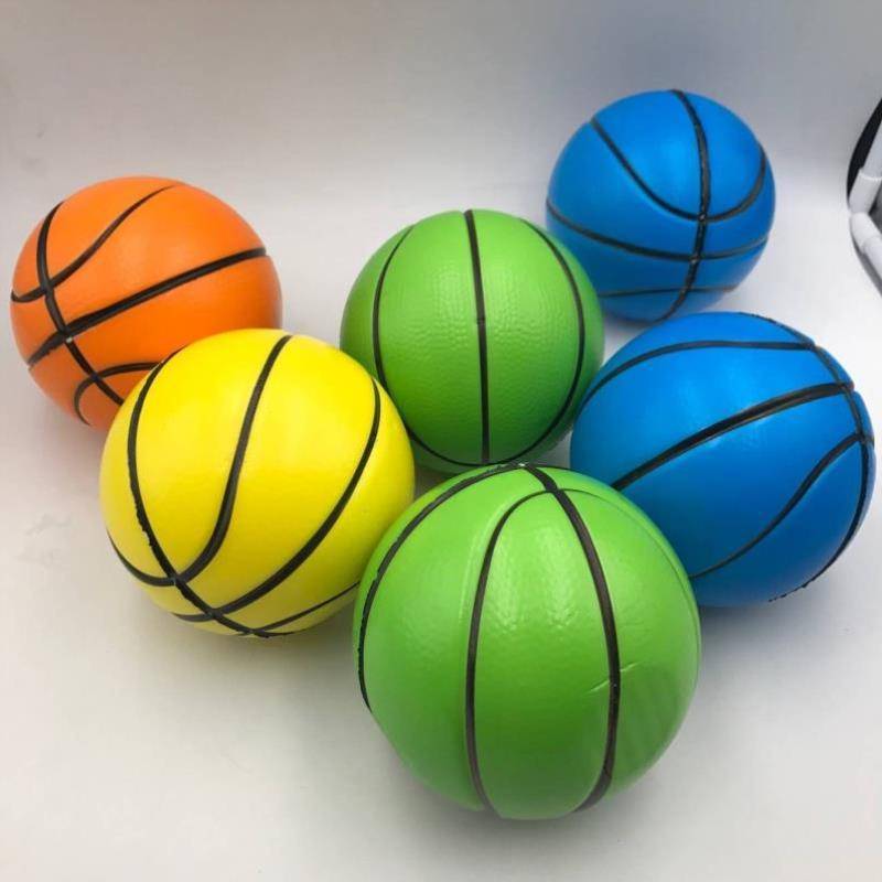 PU sponge solid soft ball gift combination 5 inch big basketball football football rugby children's toy elastic ball