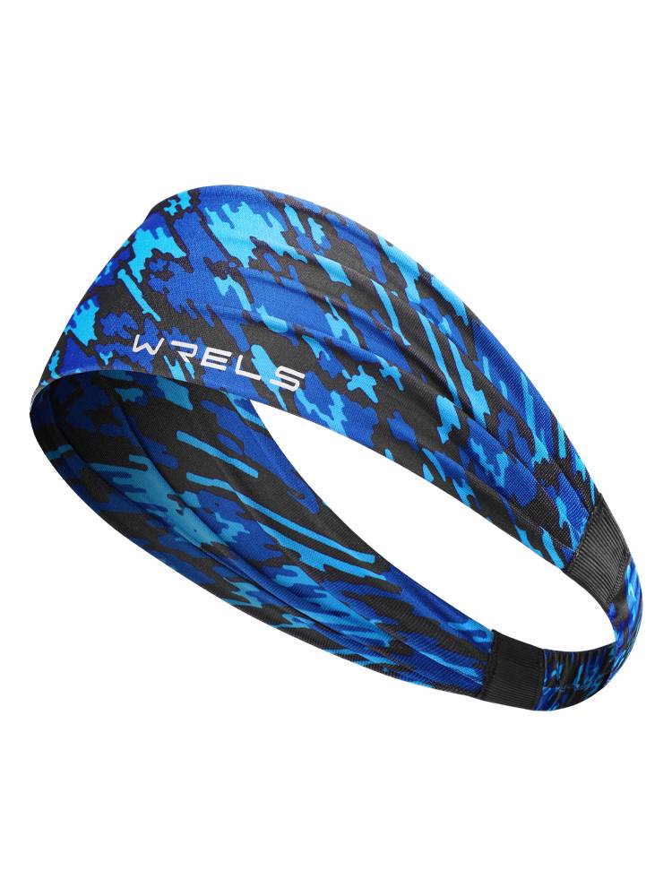 Outdoor sports wide hair band running basketball fitness sweat absorption anti -sliding head belt personality printed street dance male and female band