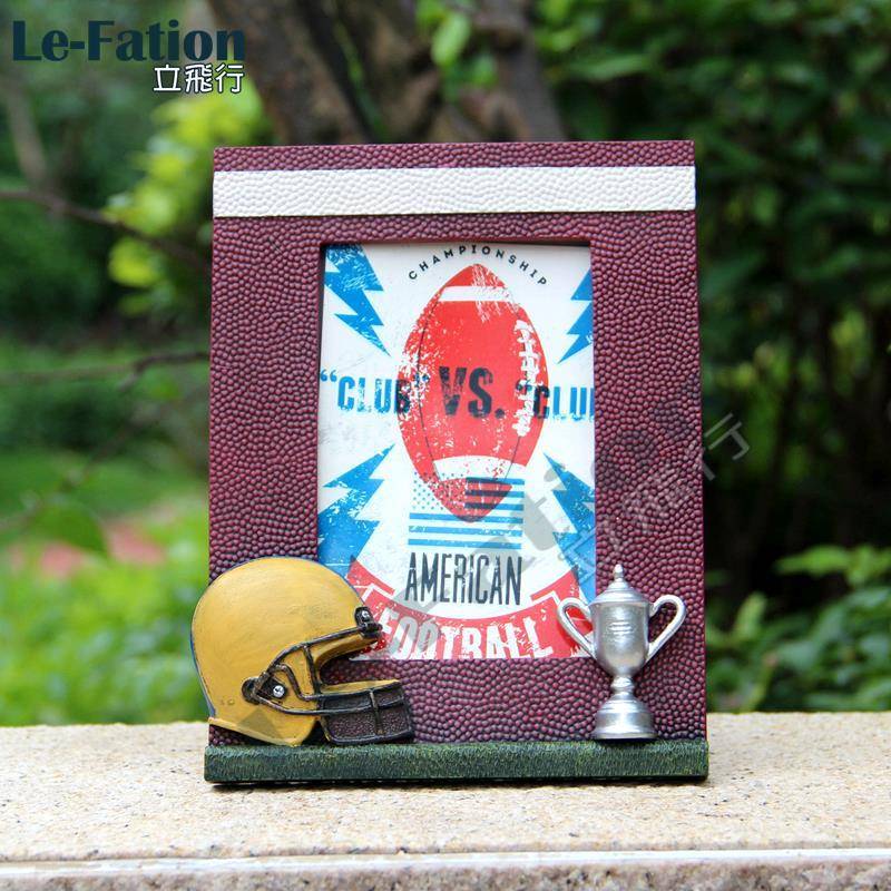 Rugby Rugby 3D Photo Frame Decoration Creative Craft Craft Craftsmanship Gift Competition Memorial Birthday Gift Award