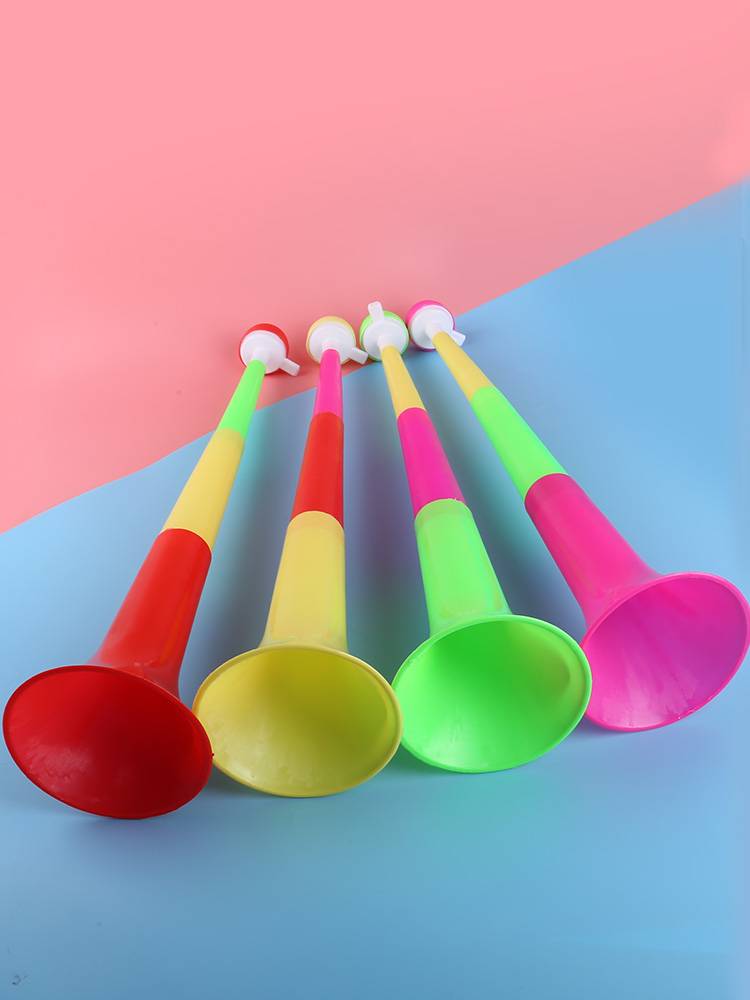 Three sections of large scaling plastic animated version horn fans speakers color speakers to cheer children floor stall toys
