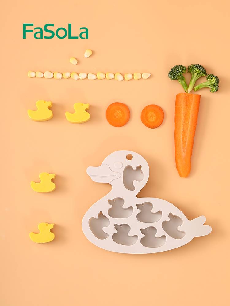 FASOLA Bear ice cubes mold silicone ice grid food -grade animal ice box home creative frozen ice cubes artifact