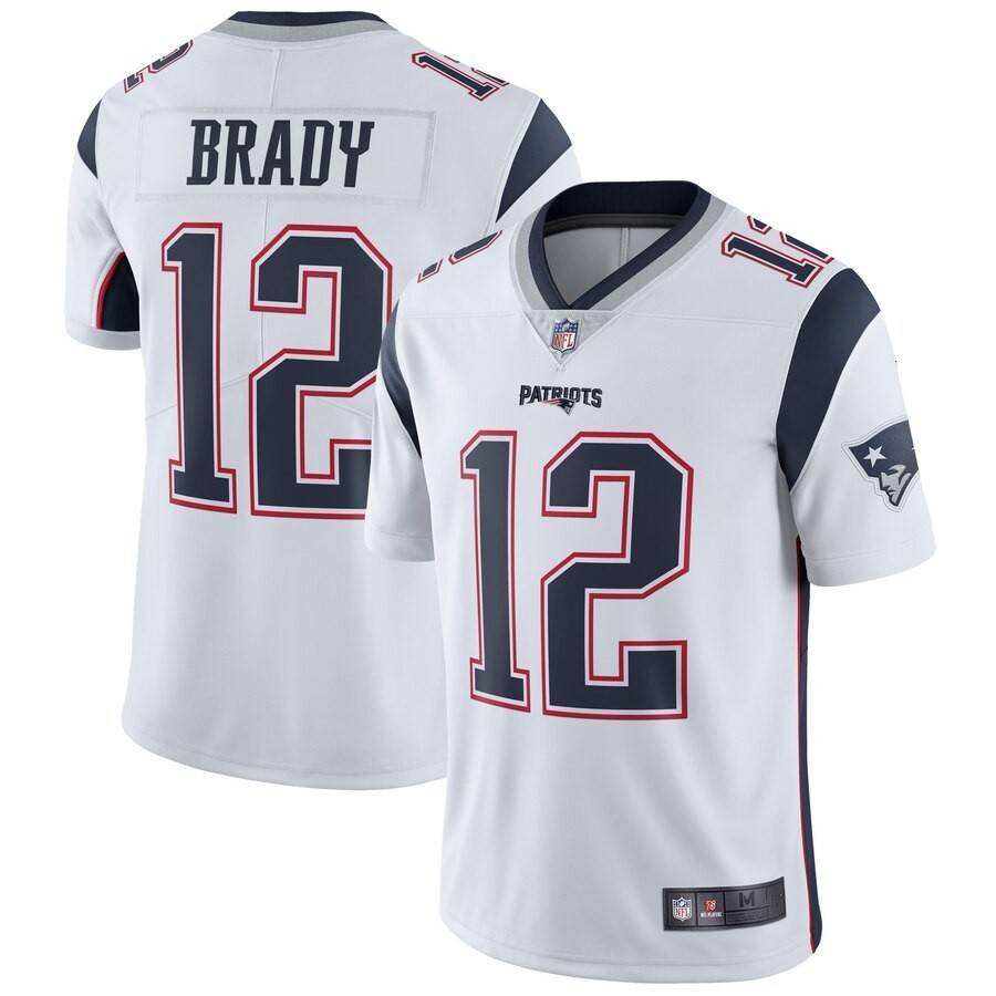 New England Patriot Patriots Rugby Uniform No. 12 Tom Brady Jersey Embroidery Sports Uniform
