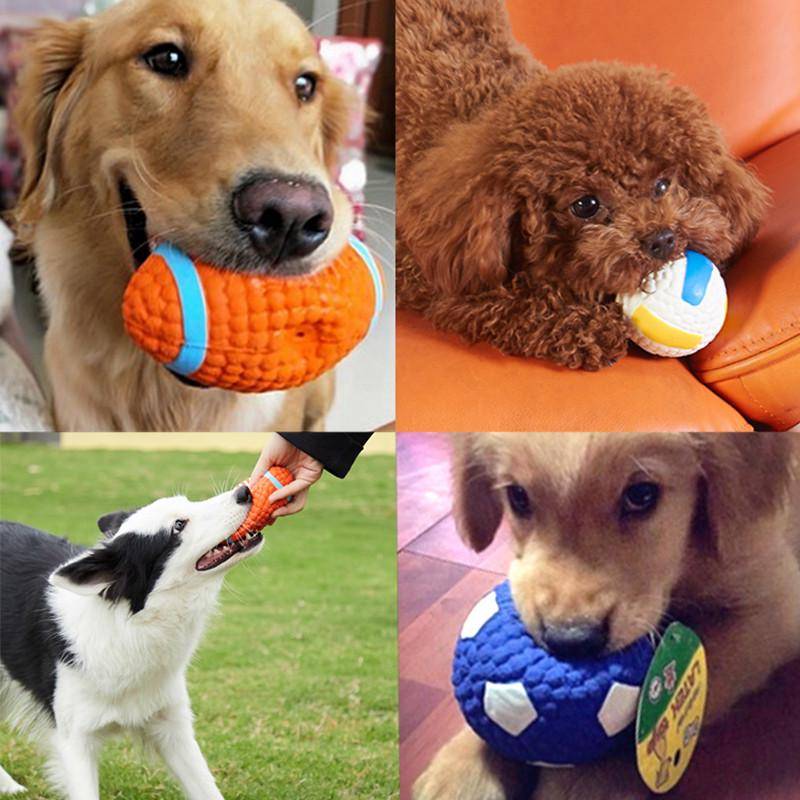 Yitte dog toy vocal toy ball, olives, grinding grinding teeth elastic latex latex teddy gold hair pet supplies