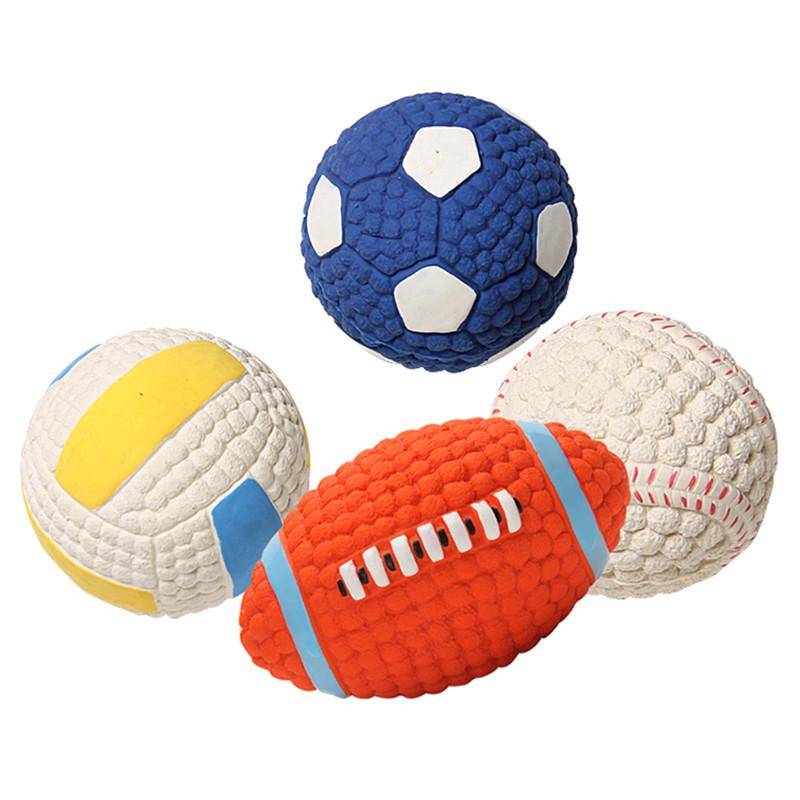 Yitte dog toy vocal toy ball, olives, grinding grinding teeth elastic latex latex teddy gold hair pet supplies
