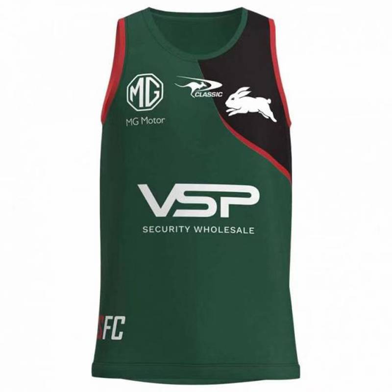 2023nrl Queenyan denim wild horses dog head dog eel vest sleeve rugby uniform Rugby jersey
