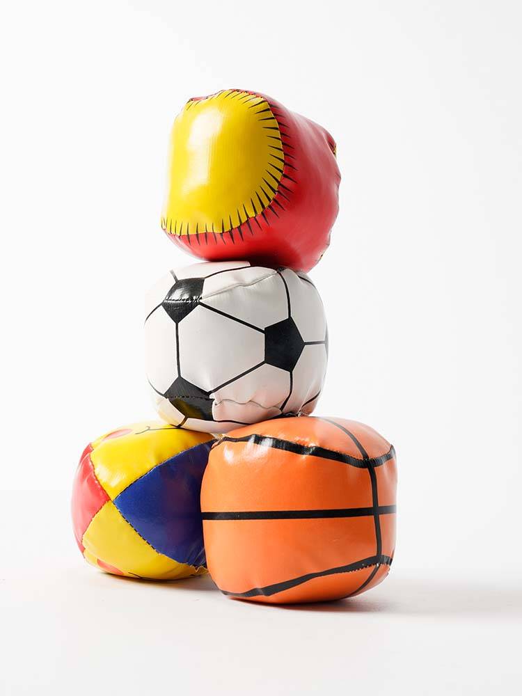 Sponge rugby kindergarten throw ball children toy, children's leather ball sandbag throwing small ball PU soft ball baseball