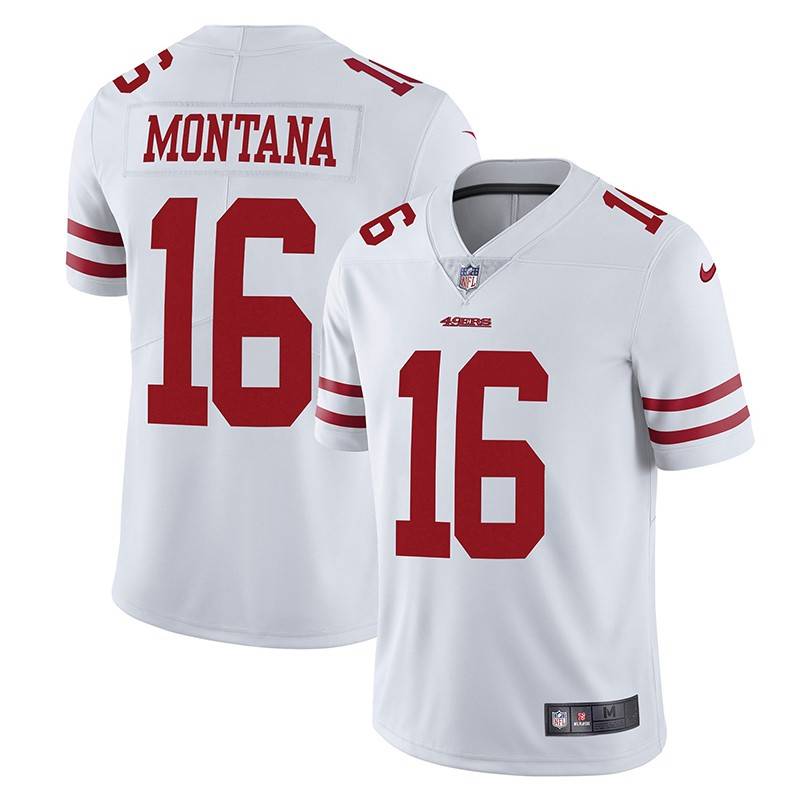 2023 NFL San Francisco 49ers 49ers embroidery balls 16# MONTANA rugby clothes short sleeves
