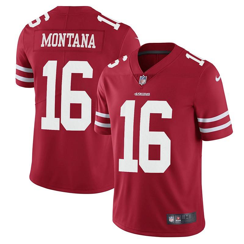 2023 NFL San Francisco 49ers 49ers embroidery balls 16# MONTANA rugby clothes short sleeves