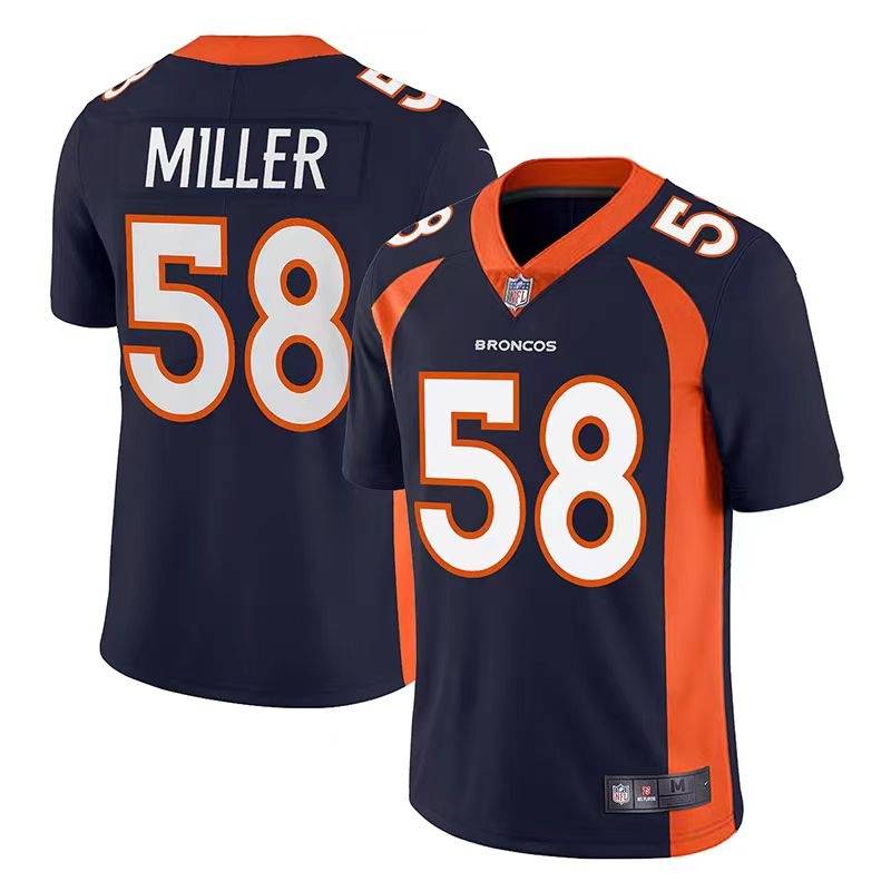 NFL rugby clothing Danfo Mustang Denver Broncos Leisure Sports Training Balls No. 58 Miller