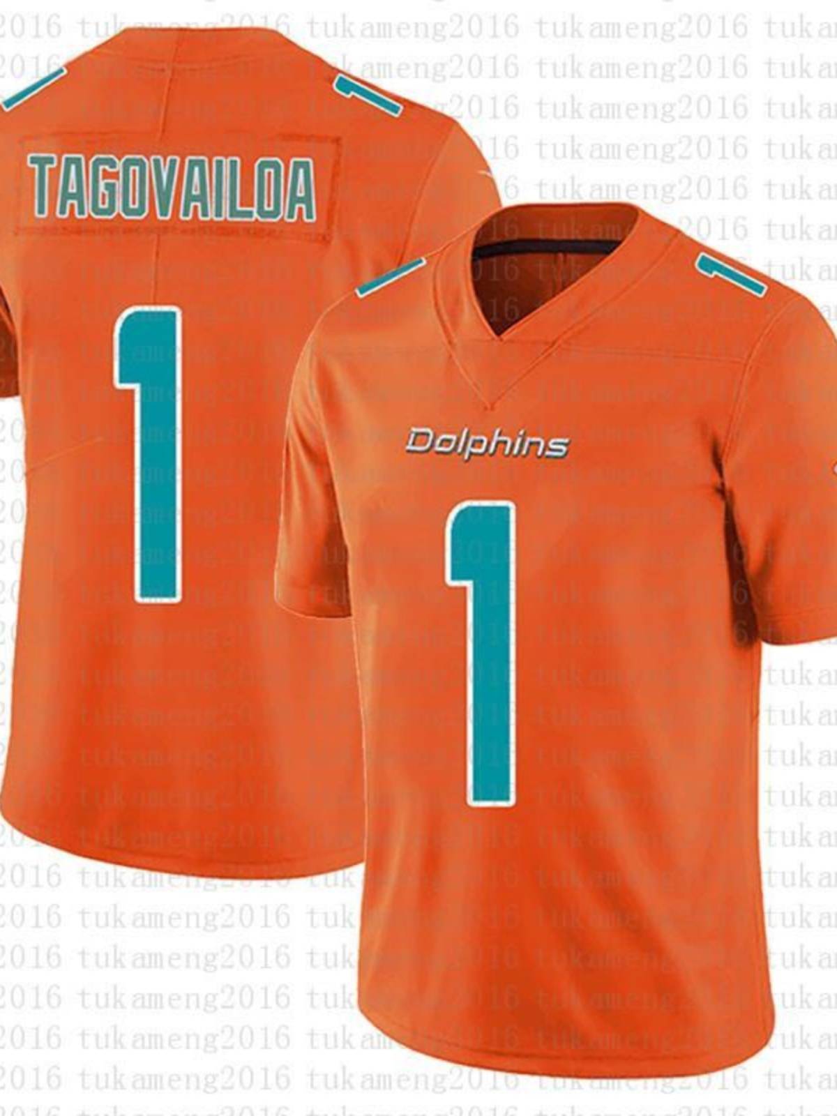NFL jersey Miami DolphinsS1 Tagovailoa embroidered ball clothing short sleeves