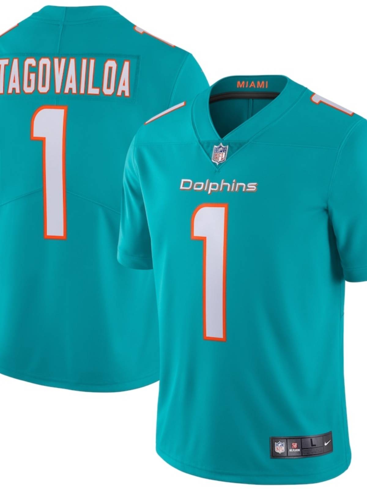 NFL jersey Miami DolphinsS1 Tagovailoa embroidered ball clothing short sleeves