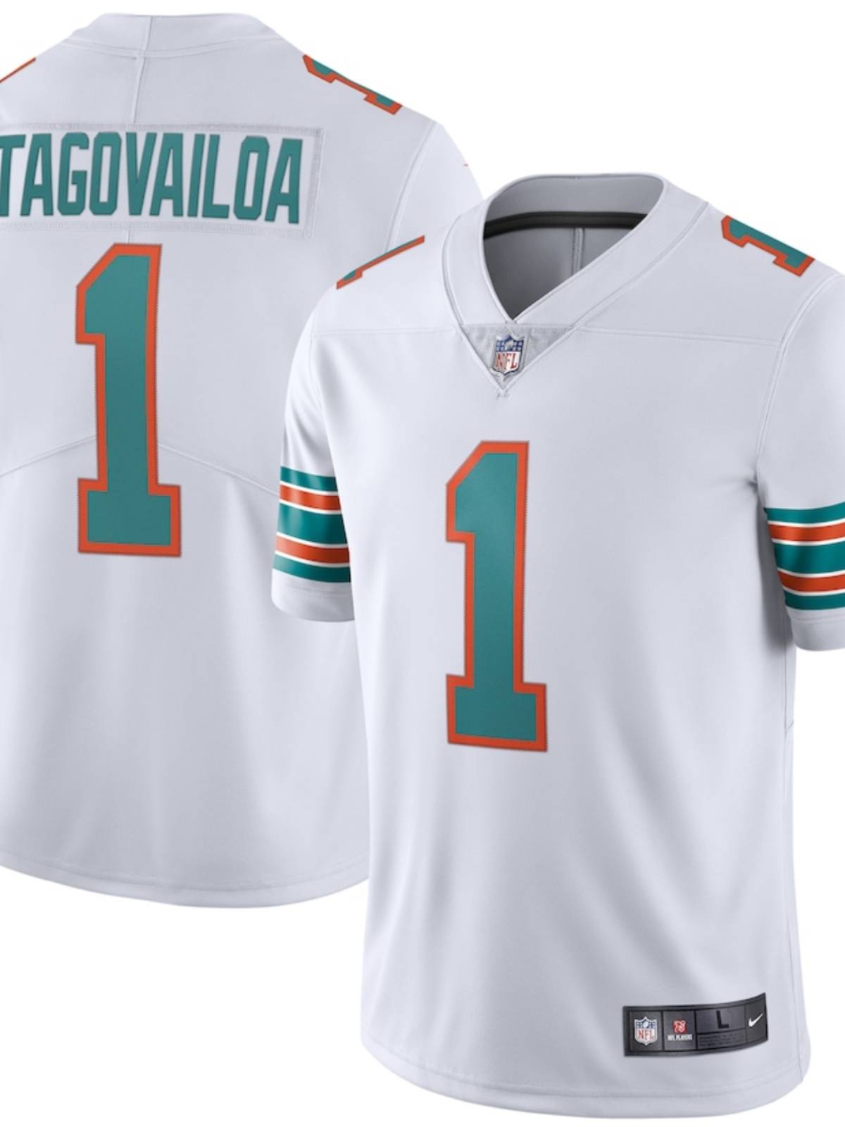 NFL jersey Miami DolphinsS1 Tagovailoa embroidered ball clothing short sleeves