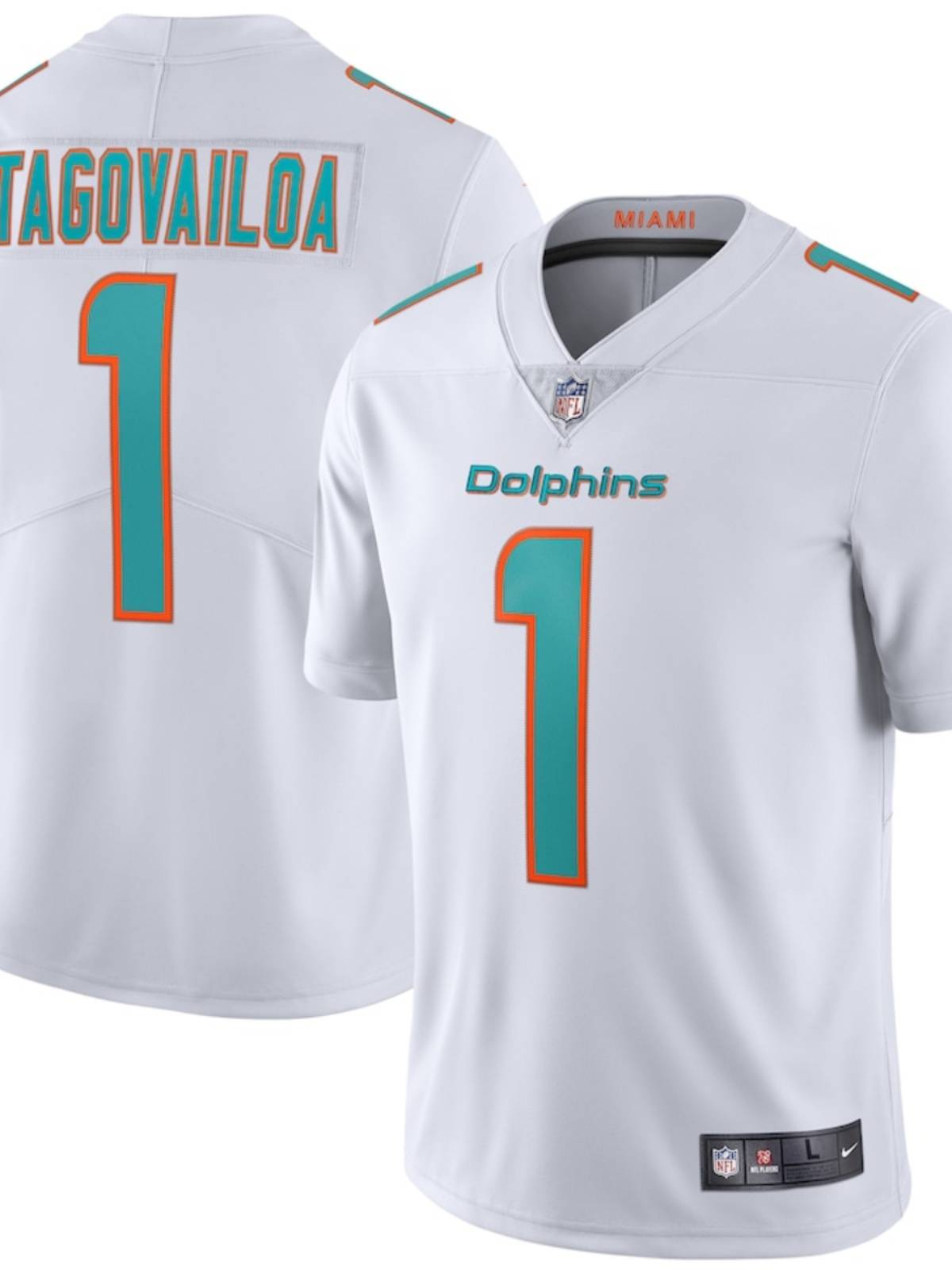 NFL jersey Miami DolphinsS1 Tagovailoa embroidered ball clothing short sleeves
