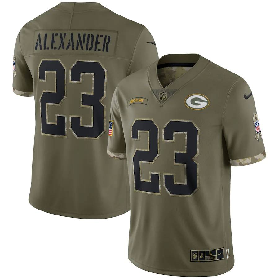 NFL olive jersey Packers Green Bay packaging worker 12#33#23#26#4#7#10#8#11#52 ball uniform
