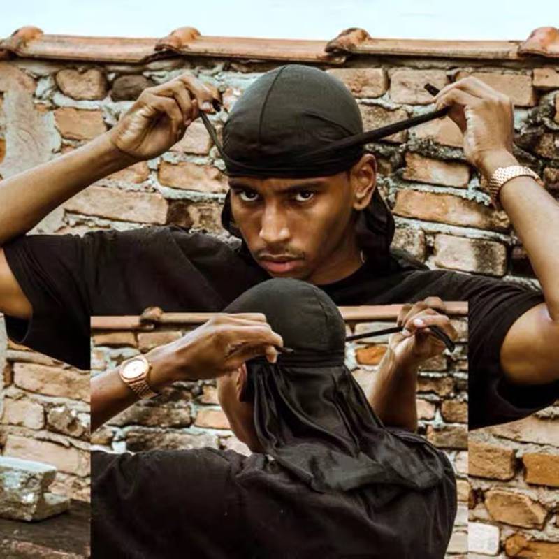 durag headscarf hiphop street dance BBOY long -tail pirate hat West coast hip -hop ridge bandits
