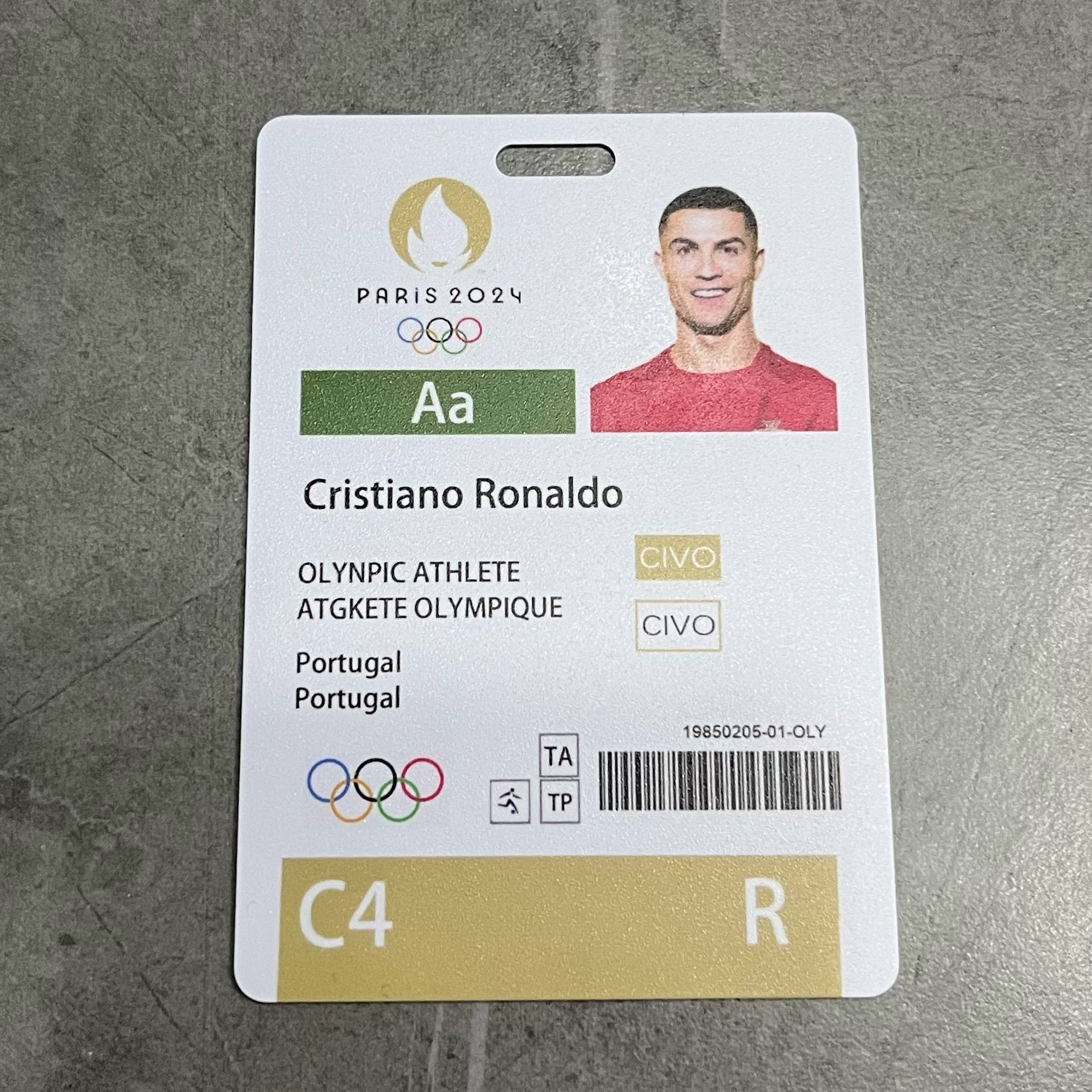 Messi C Ranemar Star Kakari Athletes Participation Certificate Backpack Pendant Homemade Player Card Gift
