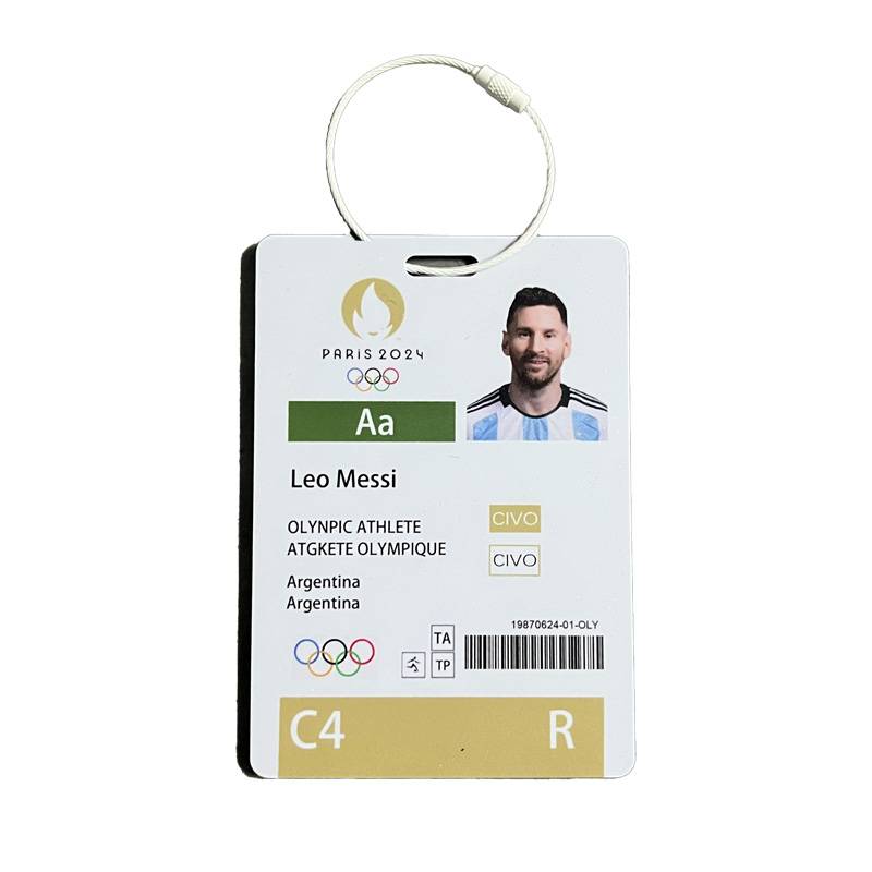 Messi C Ranemar Star Kakari Athletes Participation Certificate Backpack Pendant Homemade Player Card Gift