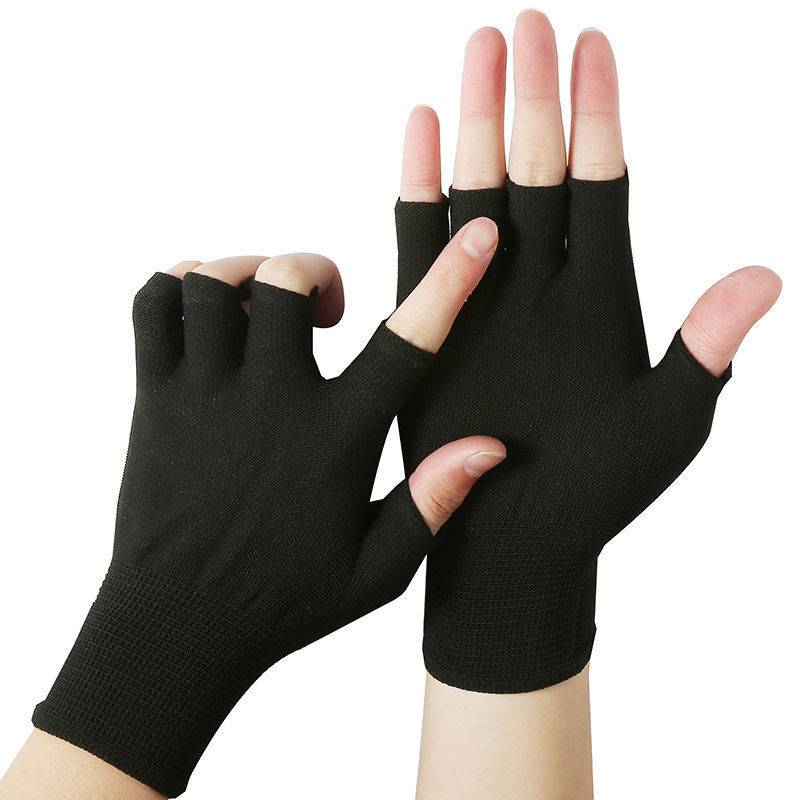 A pair of cycling gloves