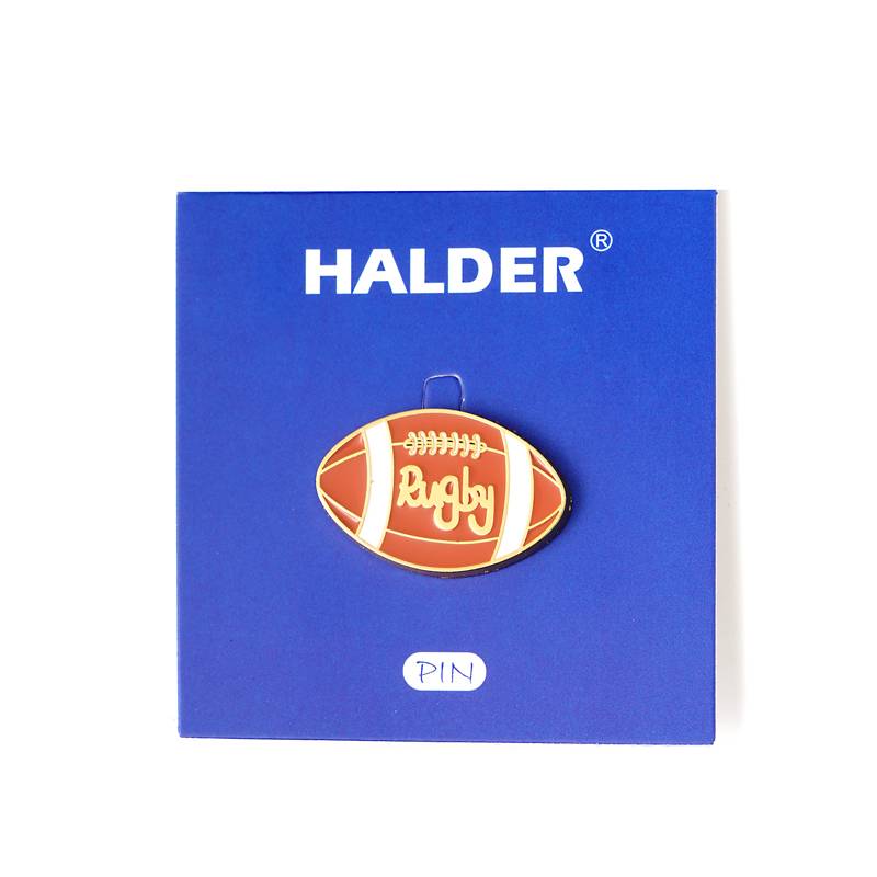 Herodi baseball boxing rugby ball bold ball sports ball metal badge athlete contest gift
