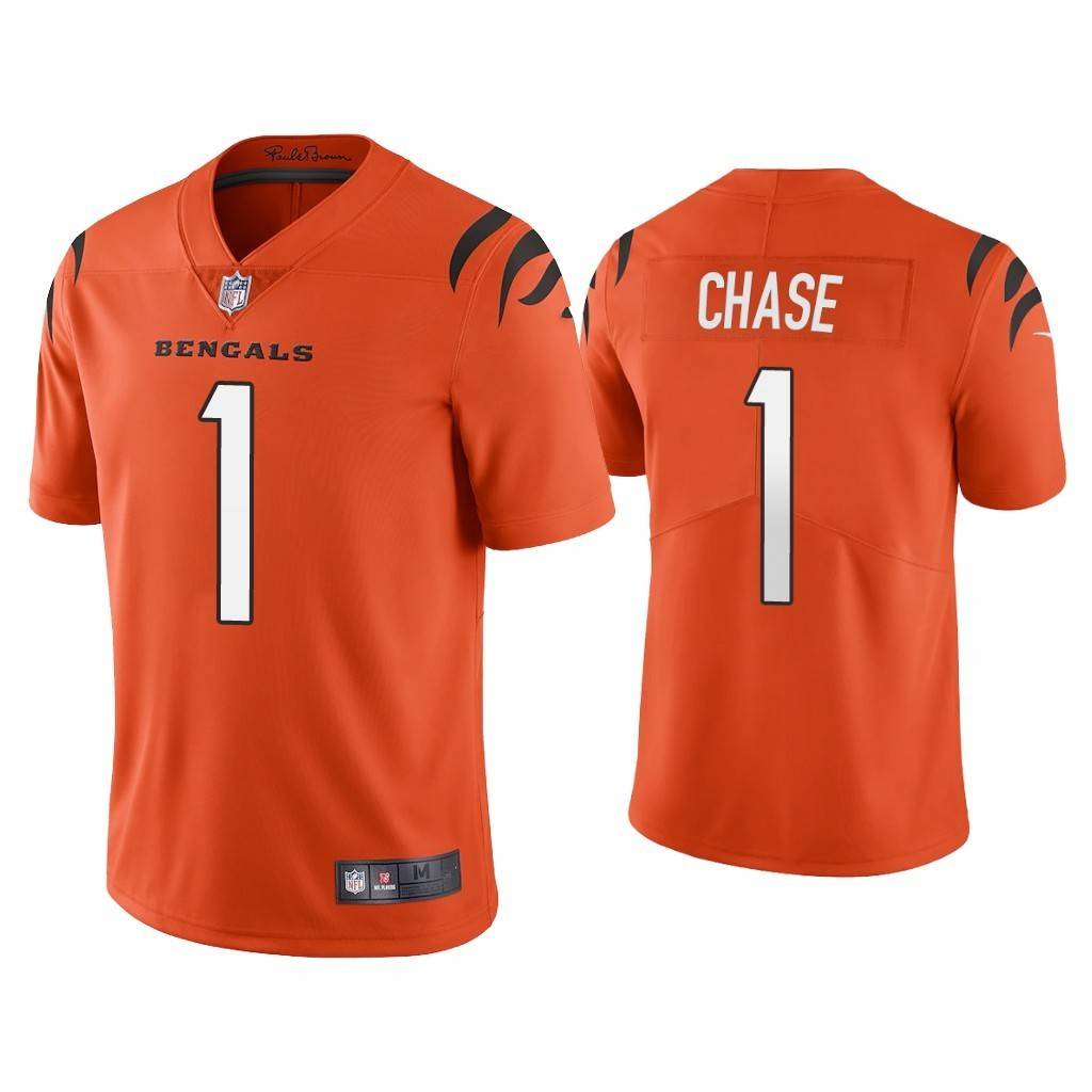 NFL Cincinnati Cincinnati Bengals Rugby Unit 1 Ja'Marr Chase Ball
