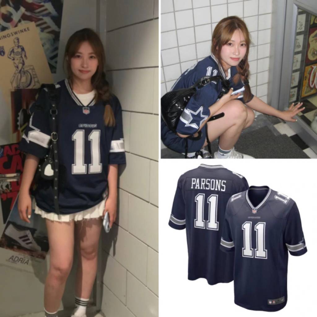 NFL ball uniform Dallas denim rugby T -shirt No. 11 hip -hop American sports rugby clothing short sleeves
