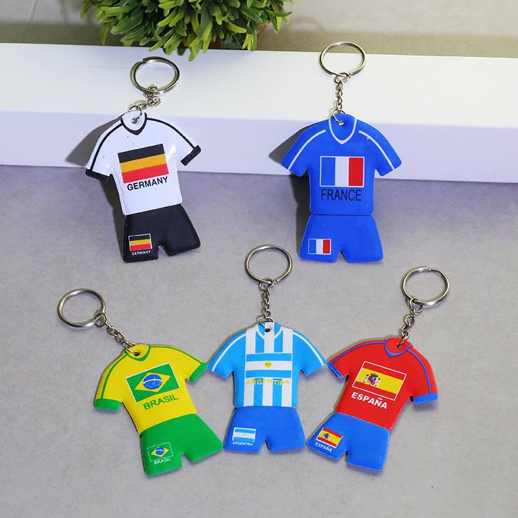 European Cup keychain small gift cute jersey German key pendant promotion fans souvenirs football gifts