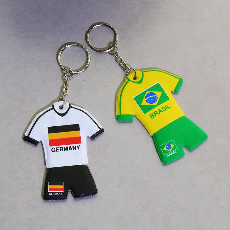 European Cup keychain small gift cute jersey German key pendant promotion fans souvenirs football gifts