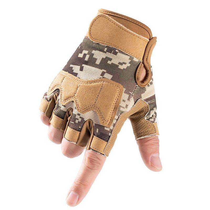 Fitness gloves semi -refer to men's and women's outdoor sports ride training gloves, non -slip wear -resistant tactics fans protective gloves