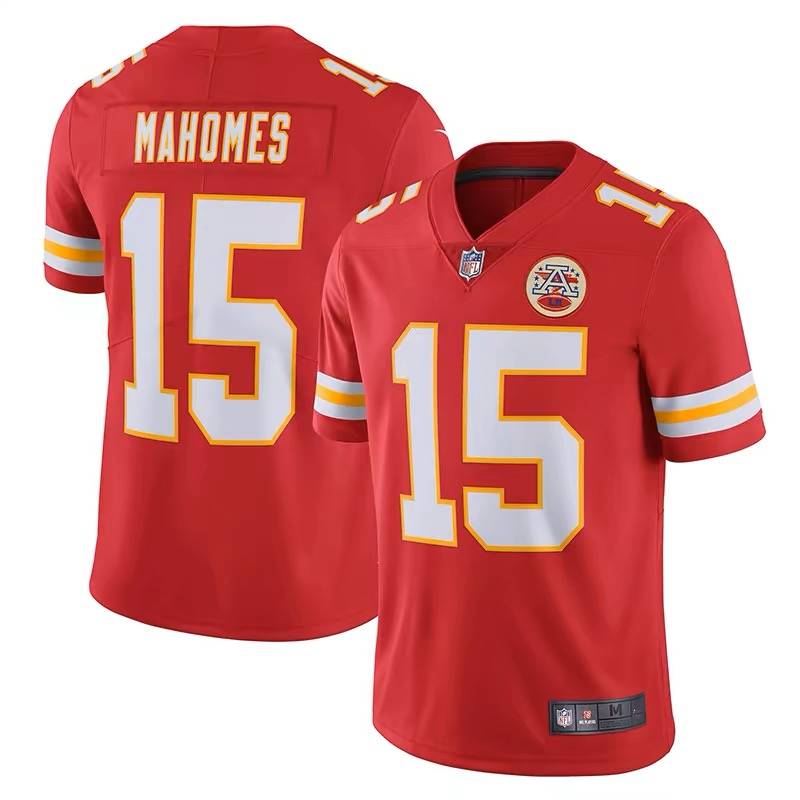 NFL chief Jersey Chiefs15 Mahomes 87#Kelce95#Rugby jersey short sleeves