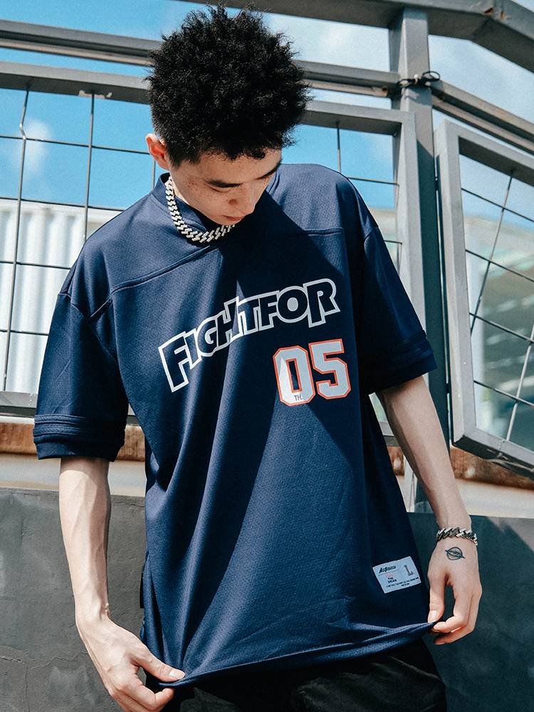 ACTIONS summer new Fight for 5th Anniversary Limited Printing Fluton Pluster Poor Short -sleeved T -shirt Male