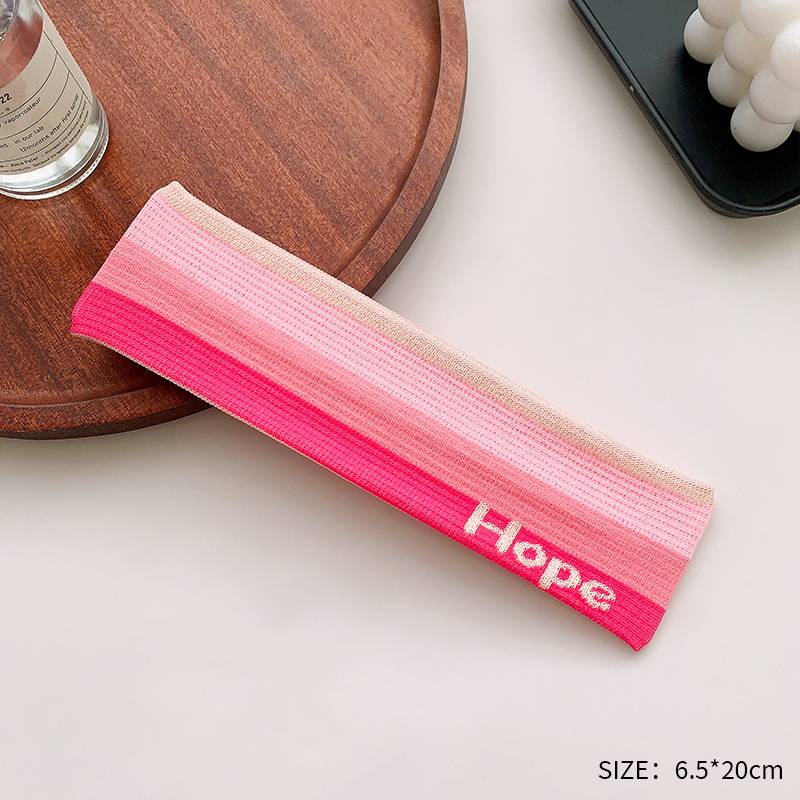 17#pink hope hair band