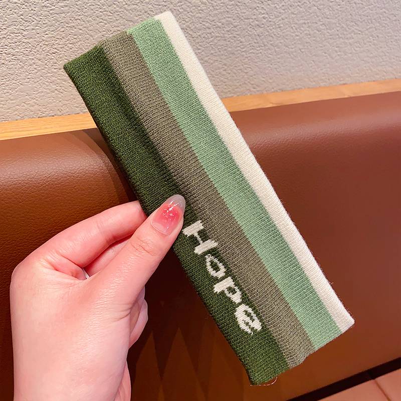 7#striped green
