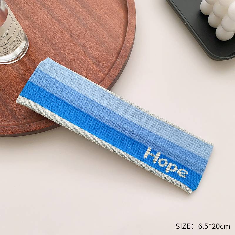 14#Blue HOPE hair band
