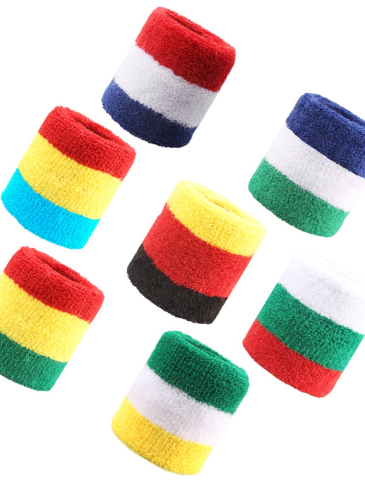 Fashion trendy sports wrist with a head scarf performs with sweat -absorbing wrist care, men and girls, three pieces of children