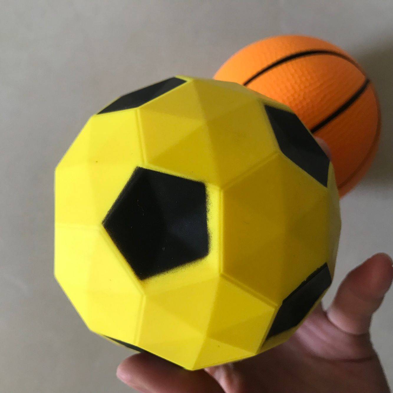 9 cm high elastic multilateral football 1