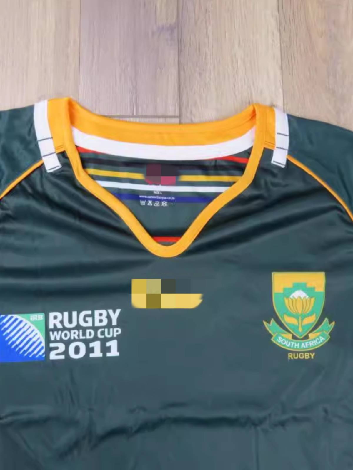 Clearance new speed dry running breathable short -sleeved retro jersey South African football national team
